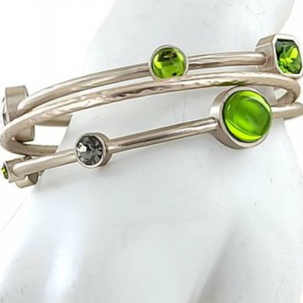 CHICO Bracelet set 3 pc olive and smokey topaz NW
